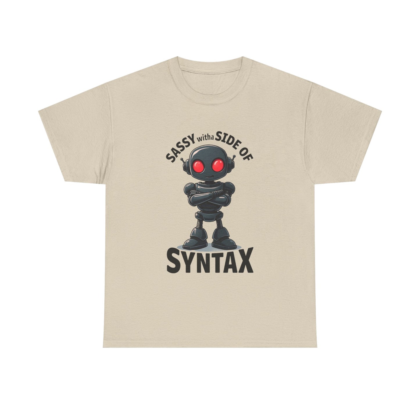 Sassy with a side of Syntax Tee | Funny AI T-Shirt for Gamers & Coders