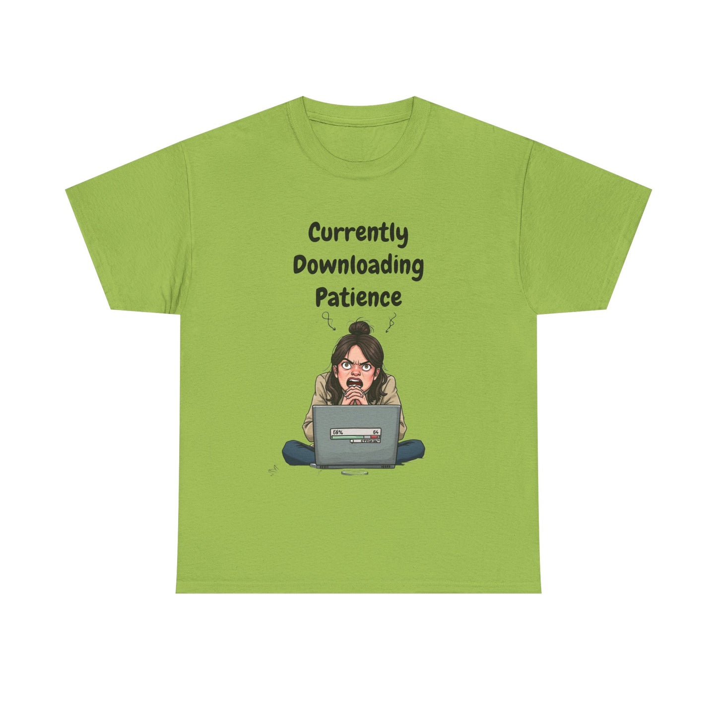 Currently Downloading Patience Tee | Funny AI T-Shirt for Gamers & Coders