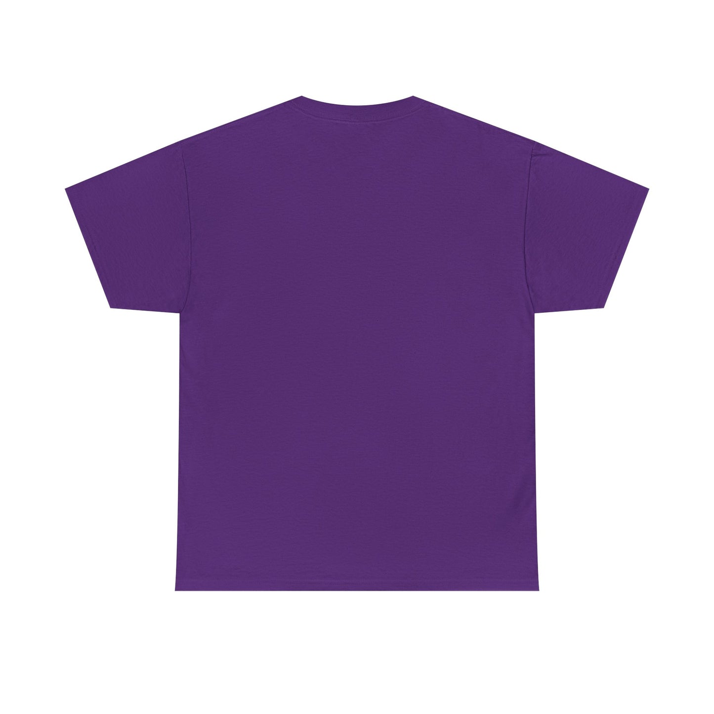Purple t-shirt on a white background