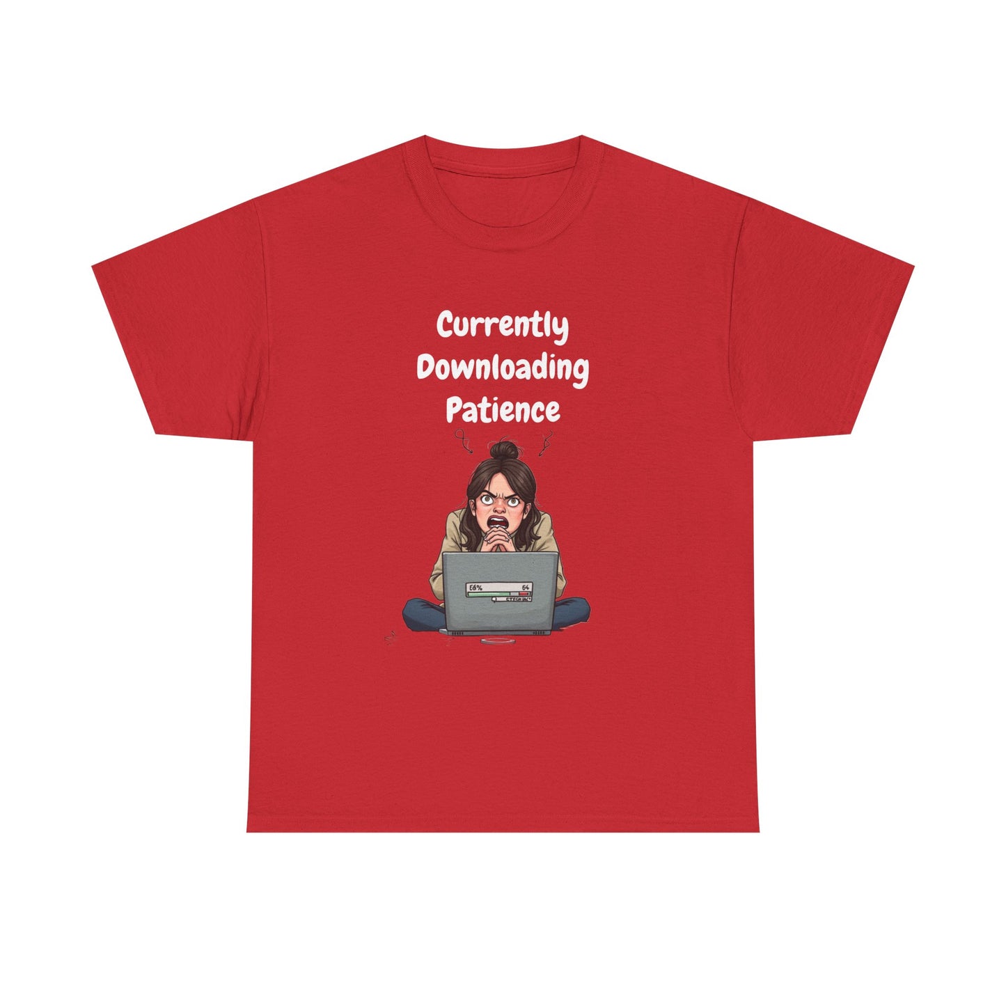 Currently Downloading Patience 2 Tee | Funny AI T-Shirt for Gamers & Coders