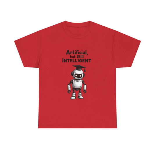 Artificial But Intelligent Tee  | Funny AI T-Shirt for Gamers & Coders