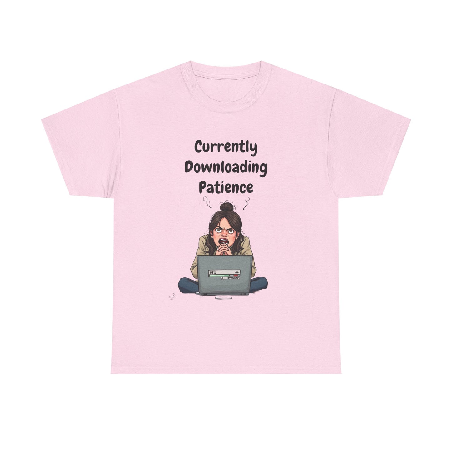 Currently Downloading Patience Tee | Funny AI T-Shirt for Gamers & Coders