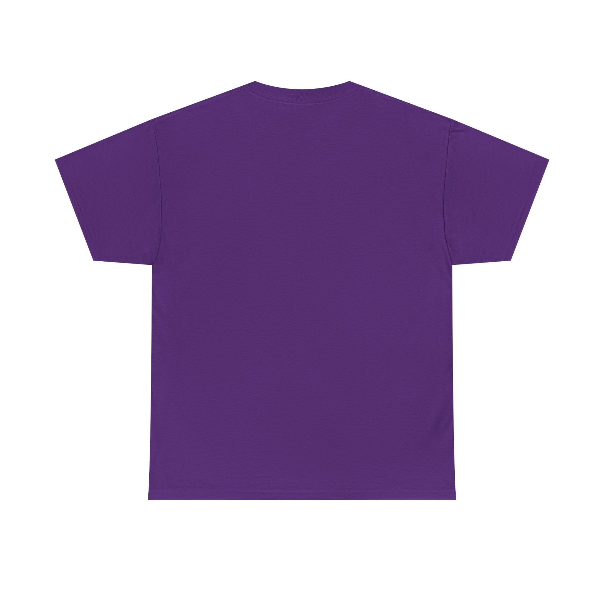 Purple t-shirt on a white background
