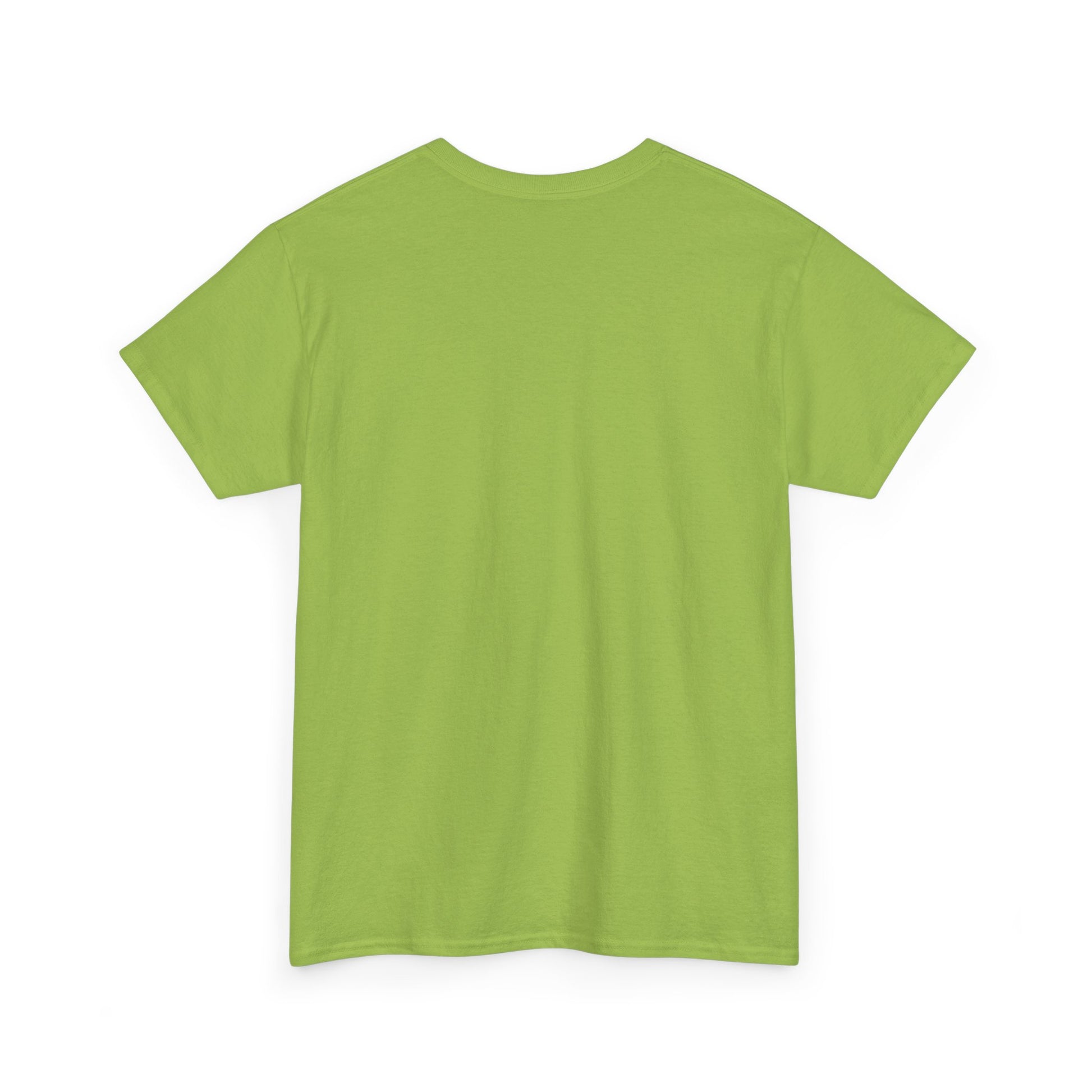 Green t-shirt on a white background