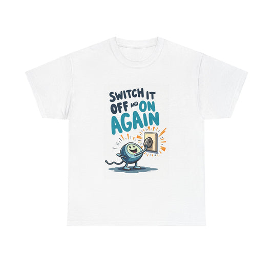 Off and On Again Tee  | Funny AI T-Shirt for Gamers & Coders