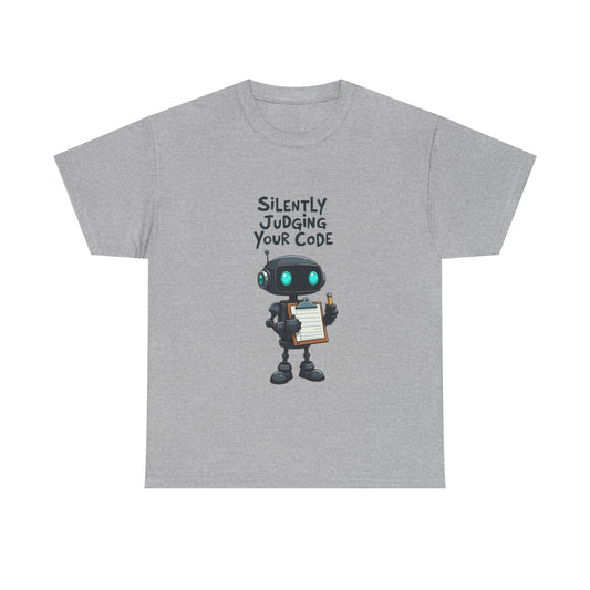Judging Your Code Tee  | Funny AI T-Shirt for Gamers & Coders