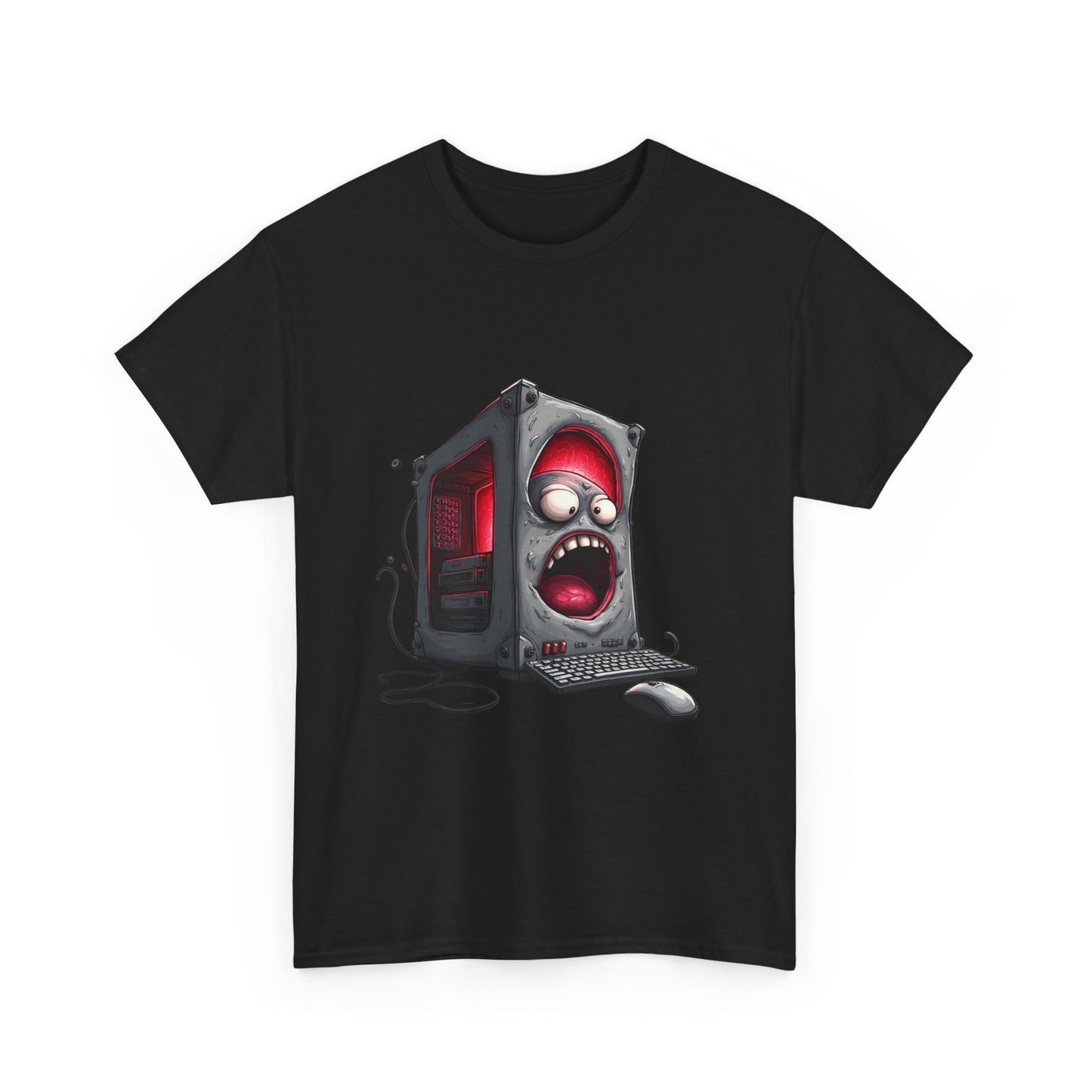 Monster Computer Tee  | Funny AI T-Shirt for Gamers & Coders