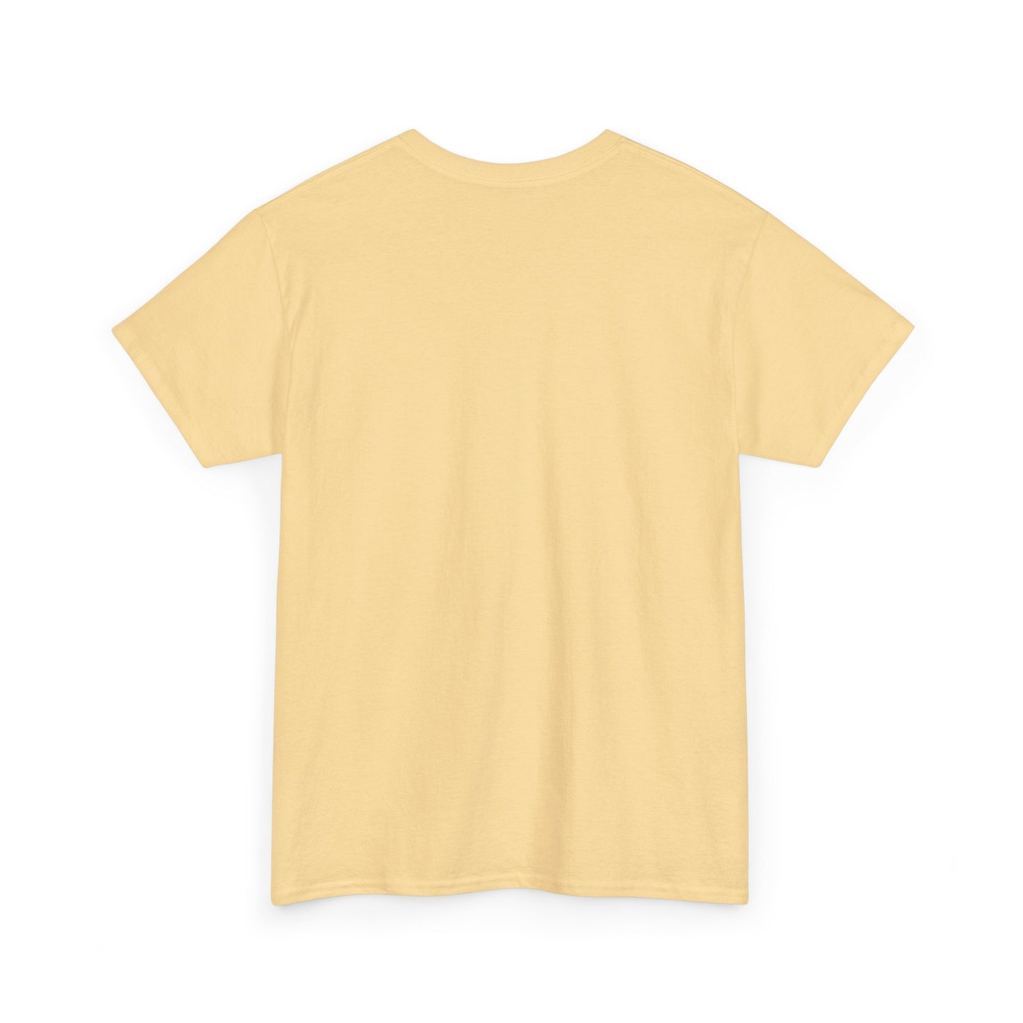 Plain yellow t-shirt on a white background