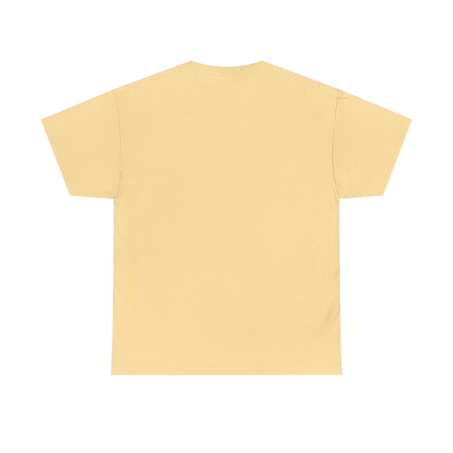 Plain yellow t-shirt on a white background