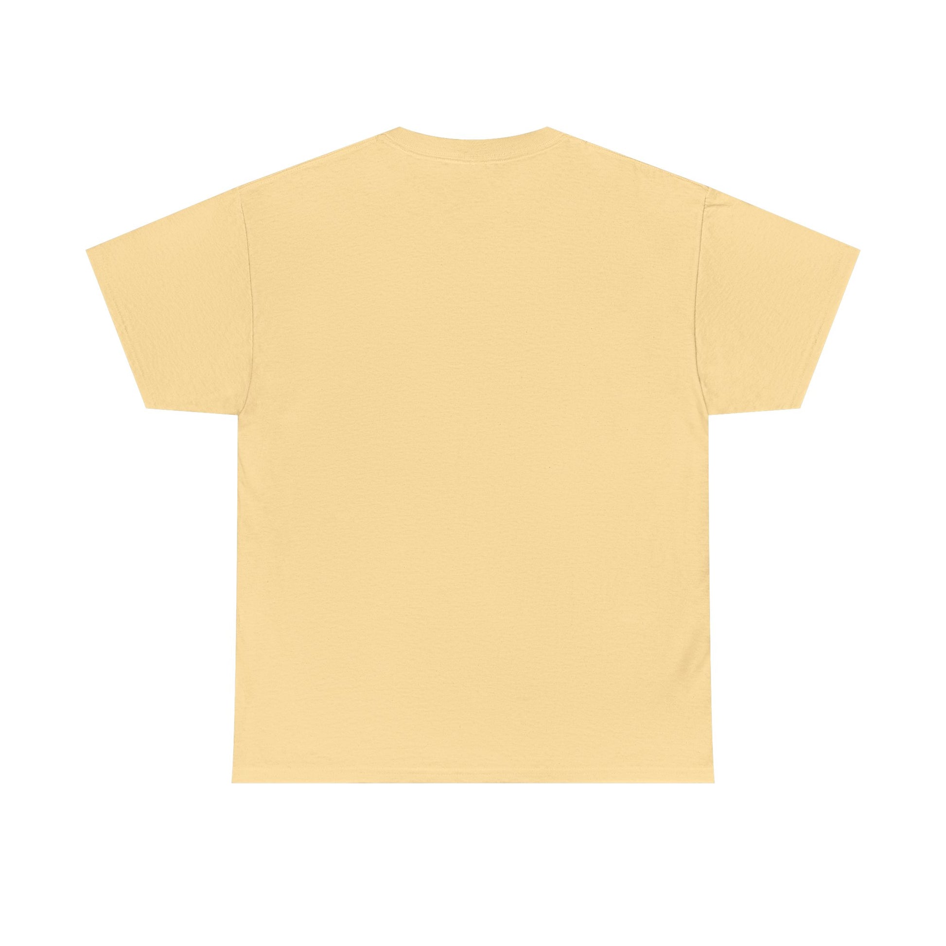 Plain yellow t-shirt on a white background