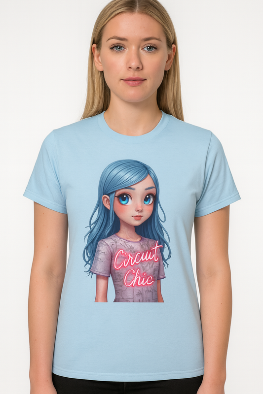 Circuit Chic Tee  | Funny AI T-Shirt for Gamers & Coders