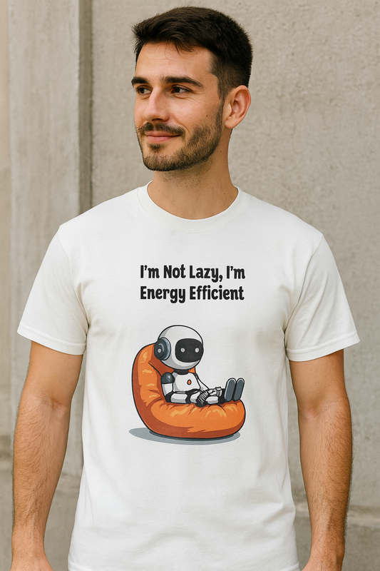 Energy Efficient Tee  | Funny AI T-Shirt for Gamers & Coders