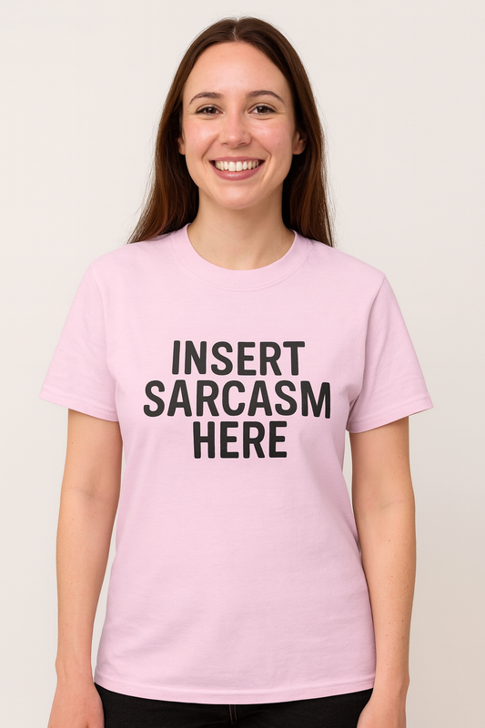 Insert Sarcasm Tee  | Funny AI T-Shirt for Gamers & Coders