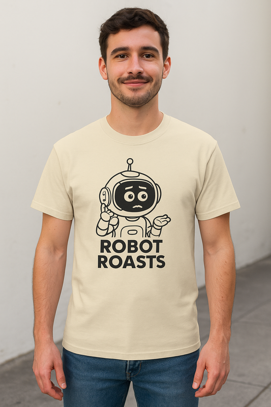 Chatboxd Robot Roasts Tee  | Funny AI T-Shirt for Gamers & Coders