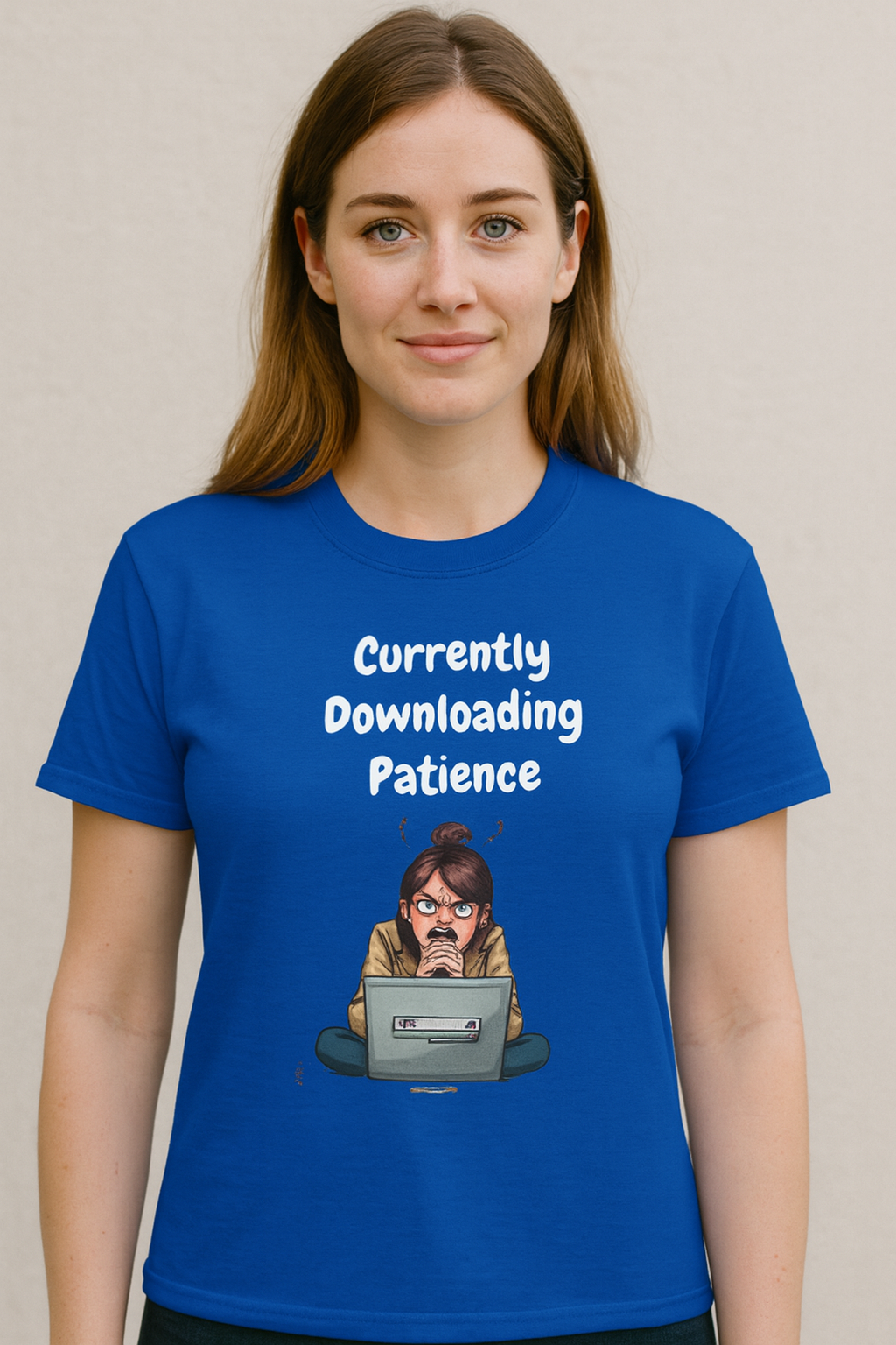 Currently Downloading Patience 2 Tee | Funny AI T-Shirt for Gamers & Coders