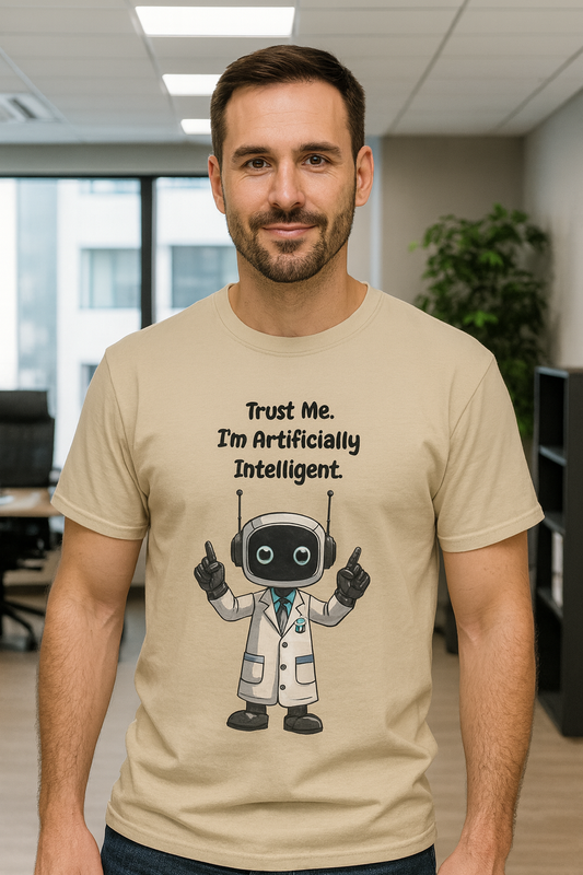 Trust Me I'm Artificially Intelligent Tee | Funny AI T-Shirt for Gamers & Coders