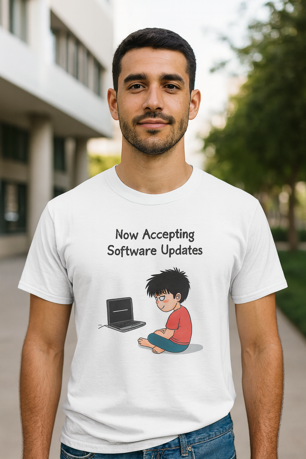 Software Updates Tee  | Funny AI T-Shirt for Gamers & Coders
